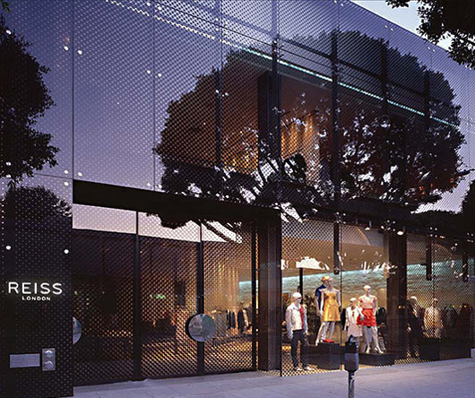 shop fashion refurbishment façade glass
